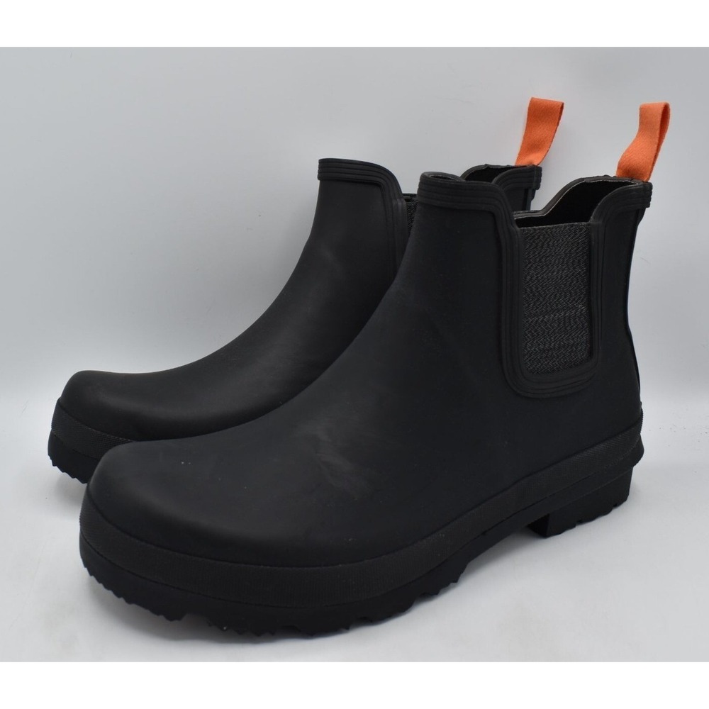 SWIMS Charlie Rain Boots Men 12 Black NEW Waterproof Chelsea Gorpcore